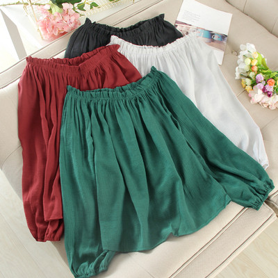 Γυναικεία μπλούζα φαρδύ μοντέλο μεντεκολτέ σε διάφορα χρώματα