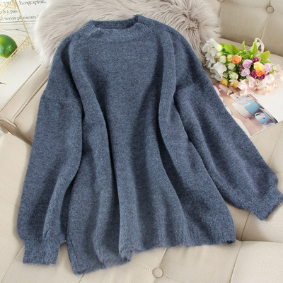 Pulover casual de dama in diferite culori si decolteu oval