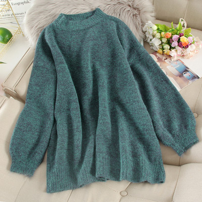 Pulover casual de dama in diferite culori si decolteu oval