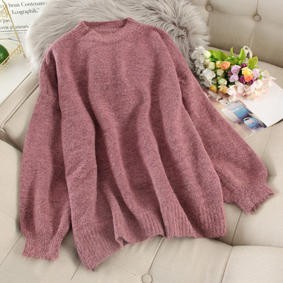 Pulover casual de dama in diferite culori si decolteu oval