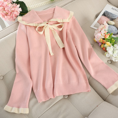 Pulover de dama cu panglica si maneci lungi in mai multe culori