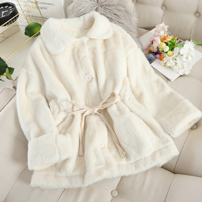 Palton de dama model nou cu cravate si nasturi in patru culori