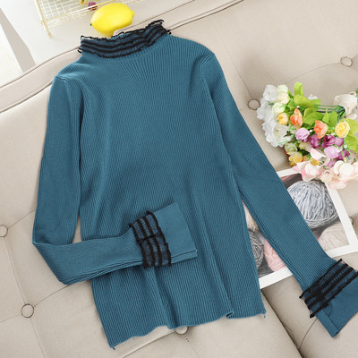 Pulover de dama modern cu guler polo in mai multe culori