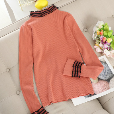 Pulover de dama modern cu guler polo in mai multe culori