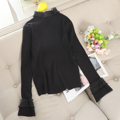 Pulover de dama modern cu guler polo in mai multe culori