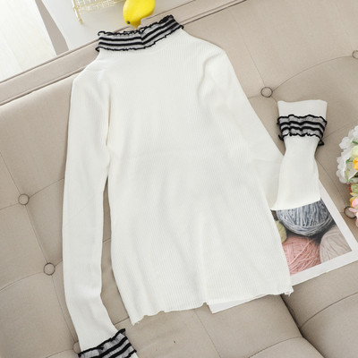 Pulover de dama modern cu guler polo in mai multe culori