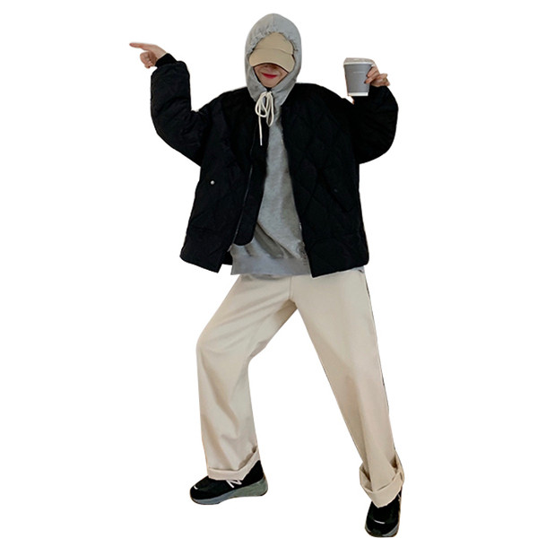 Тънко пролетно-есенно яке в черен цвят с цип