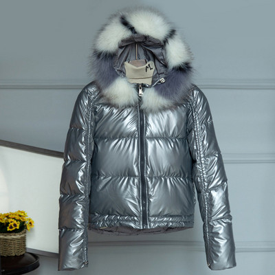 Geaca de iarna casual de dama cu puf si fermoar in mai multe culori