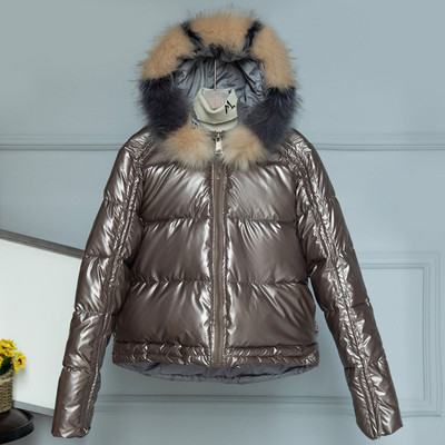 Geaca de iarna casual de dama cu puf si fermoar in mai multe culori