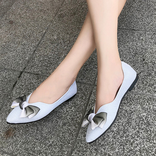 Pantofi dama casual moderni cu panglici in mai multe culori