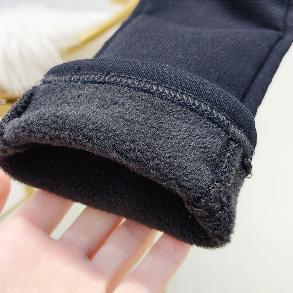 Pantaloni de dama cu talie inalta de culoare neagra