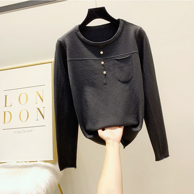 Bluza de dama cu nasturi si buzunar in mai multe culori