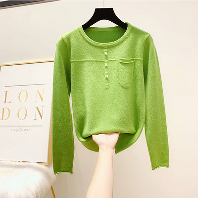 Bluza de dama cu nasturi si buzunar in mai multe culori