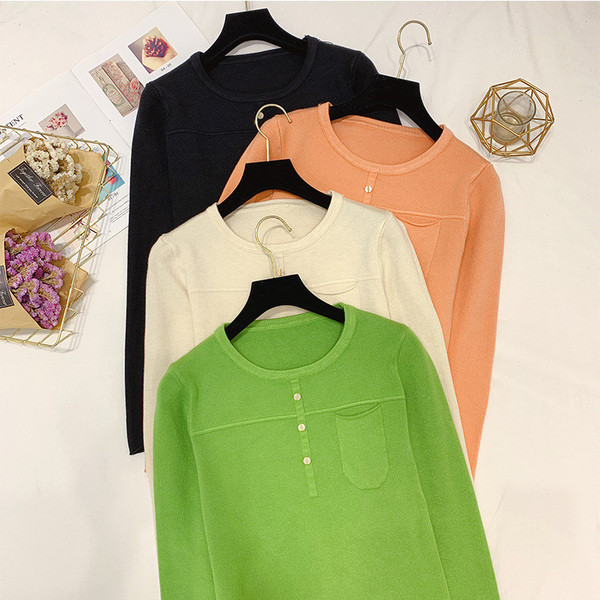 Bluza de dama cu nasturi si buzunar in mai multe culori