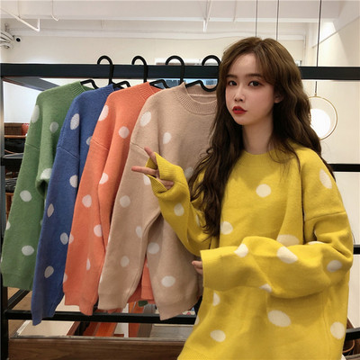 Γυναικείο πουλόβερ κλασικό μοντέλο σε διάφορα χρώματα