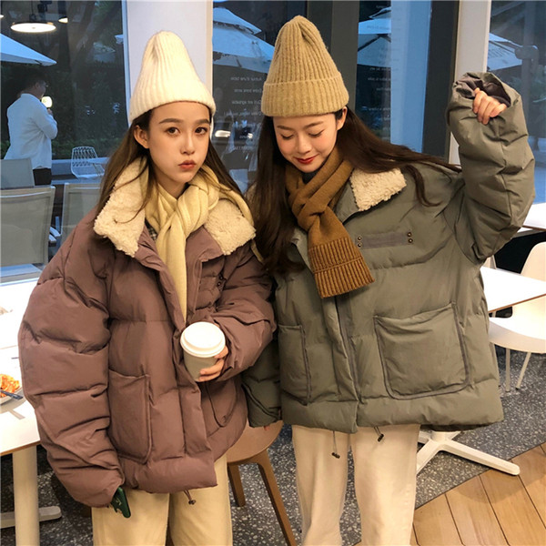 Geaca de iarna lata cu fermoar si buzunare in trei culori