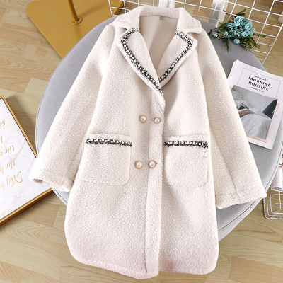 Nappali női hosszú kabát kövekkel, három színben