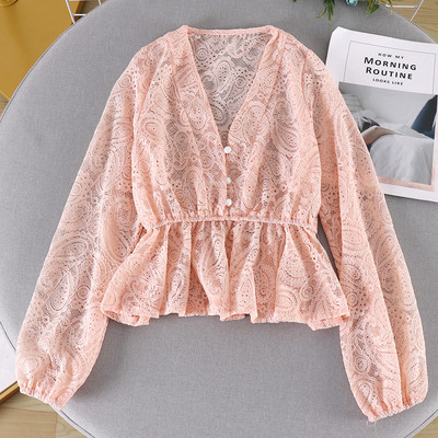 Cămașă modernă de damă cu nasturi și decolteu spitz în patru culori