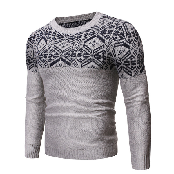 Alkalmi férfi pulóver O-nyakkal, három színben