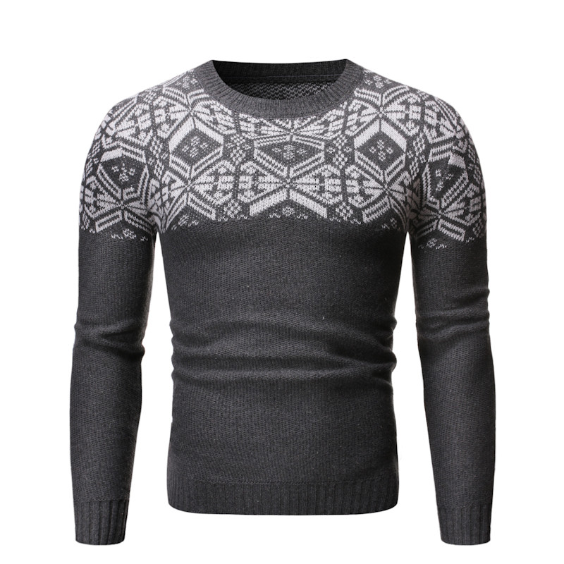 Alkalmi férfi pulóver O-nyakkal, három színben