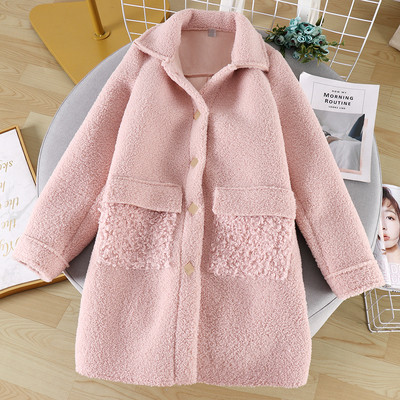 Ежедневно дамско дълго палто с копчета и джобове в три цвята