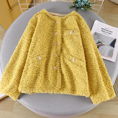 Γυναικείο casual short παλτό με κουμπιά σε τέσσερα χρώματα