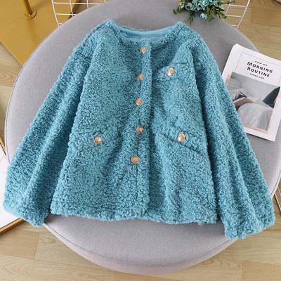 Γυναικείο casual short παλτό με κουμπιά σε τέσσερα χρώματα