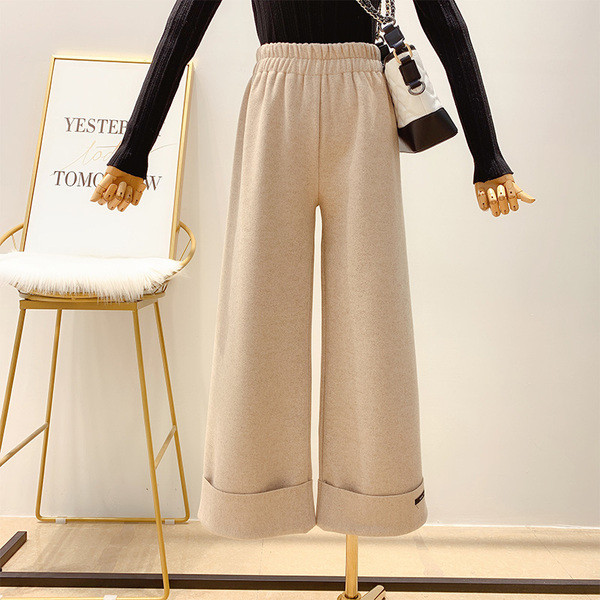 Дамски ежедневен  панталон с ластик в няколко цвята