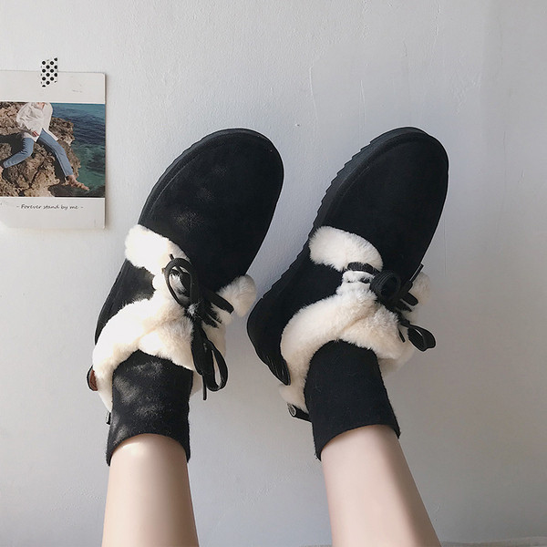 Pantofi casual de iarna de dama cu captuseala moale in mai multe culori