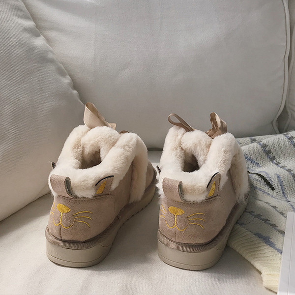 Pantofi casual de iarna de dama cu captuseala moale in mai multe culori