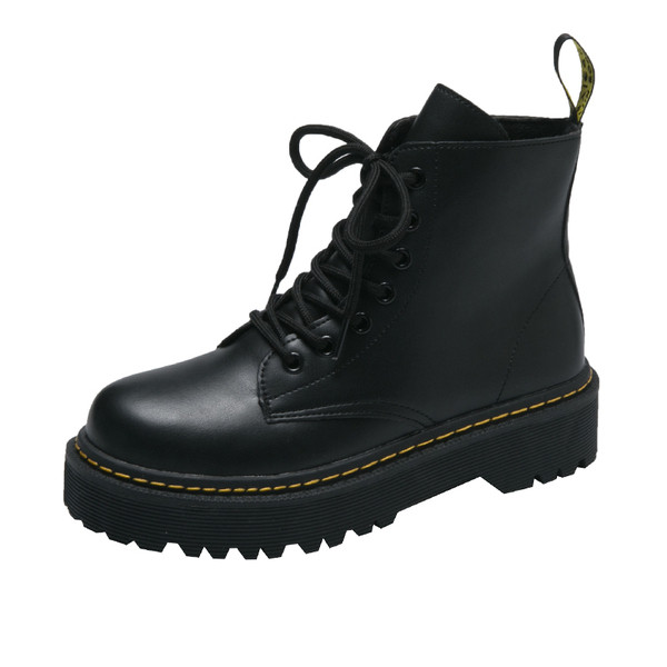 Cizme de iarnă de damă moderne cu talpă aspră în negru