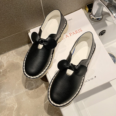 Pantofi dama casual din piele cu talpa plate in mai multe culori