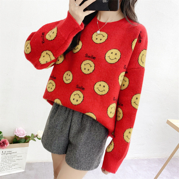 Pulover de dama model nou cu maneci lungi si decolteu O