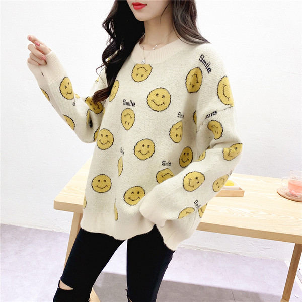 Pulover de dama model nou cu maneci lungi si decolteu O