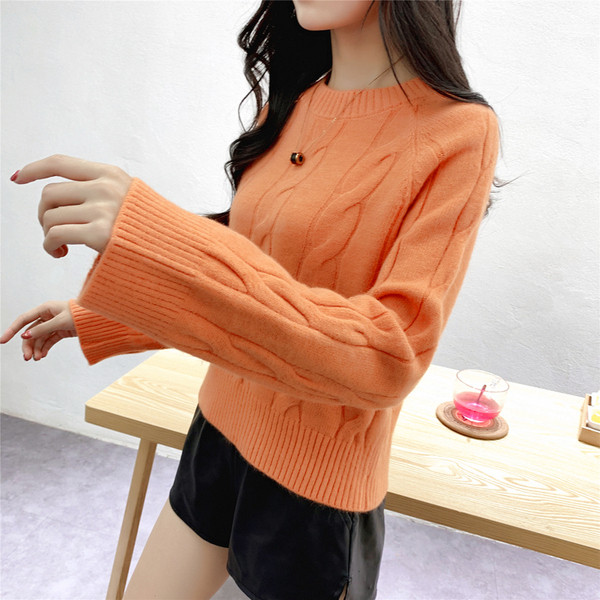 Aktuális női pulóver új modell kék, zöld, narancs és bézs színekben