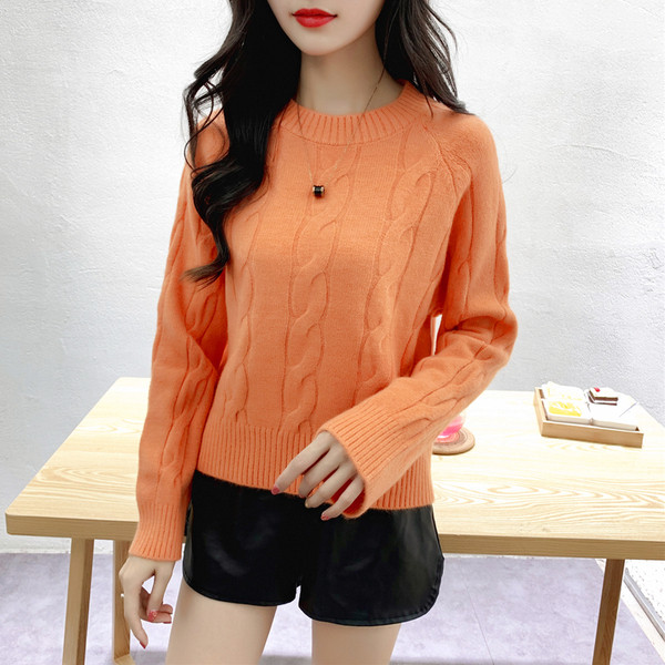 Aktuális női pulóver új modell kék, zöld, narancs és bézs színekben