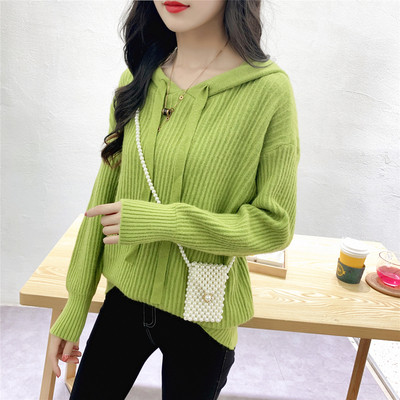 Pulover de damă modern cu glugă - în mai multe culori