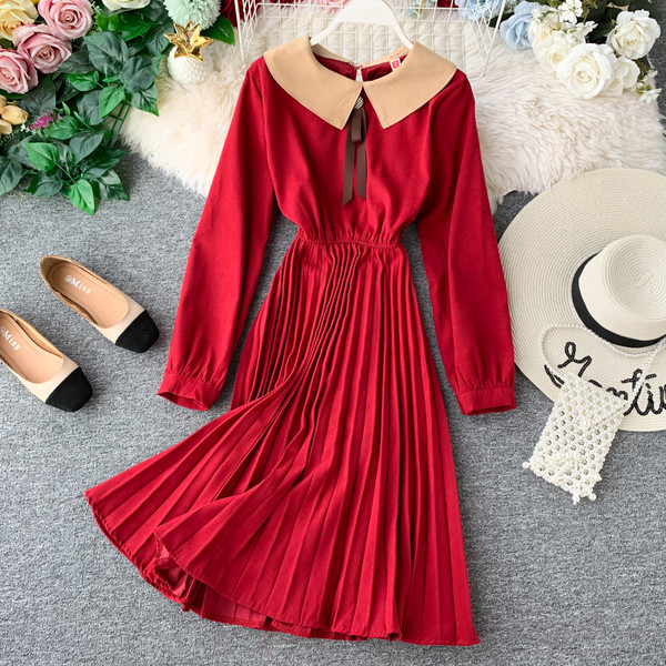 Rochie de dama cu guler in mai multe culori