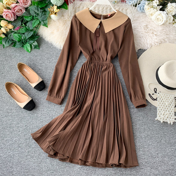 Rochie de dama cu guler in mai multe culori