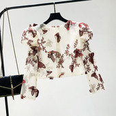 Camasa de dama model nou la zi cu element 3D in trei culori