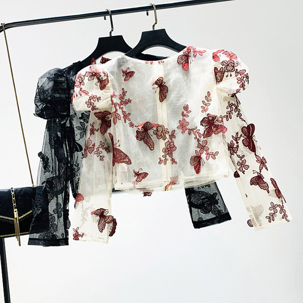 Camasa de dama model nou la zi cu element 3D in trei culori