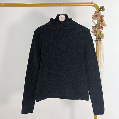 Női testreszabott pulóver pólógallérral, fekete és bordó színben