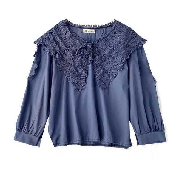 Stílusos női ing ovális nyakkivágással és hosszú ujjú több színben