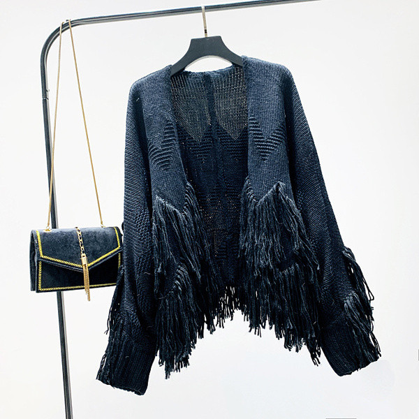 Νέο μοντέλο casual γυναικεία ζακέτα σε λευκό, μαύρο και κίτρινο χρώμα