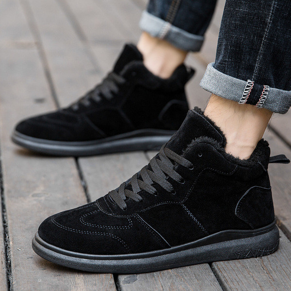 Adidași moderni pentru bărbați, cu căptușeală moale, în gri și negru