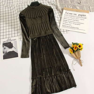 Γυναικείο φόρεμα από βελούδο σε διάφορα χρώματα