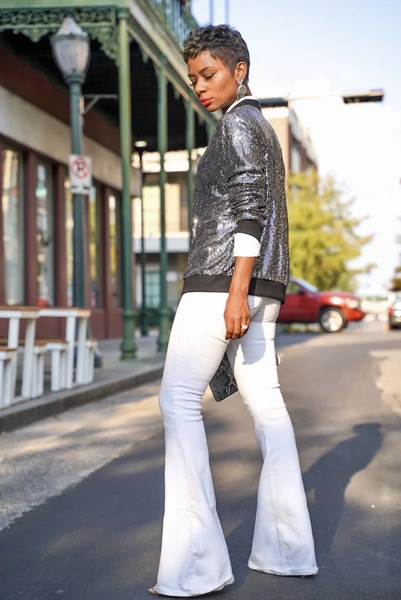 Modern női őszi kabát flitterekkel és cipzárral, négy színben