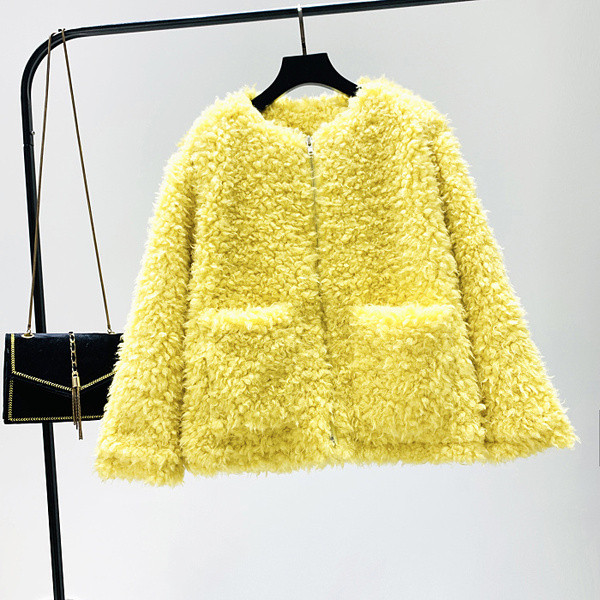 Palton de dama actual model nou cu fermoar si buzunare in mai multe culori