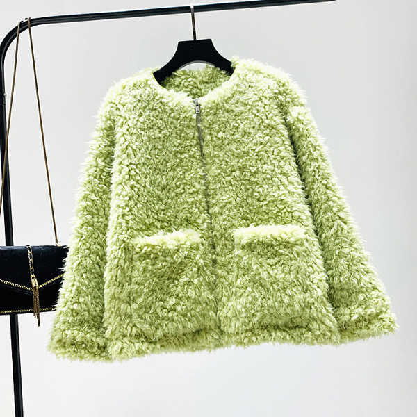 Palton de dama actual model nou cu fermoar si buzunare in mai multe culori