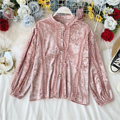 Cămașă casual de damă cu nasturi și mâneci lungi în patru culori